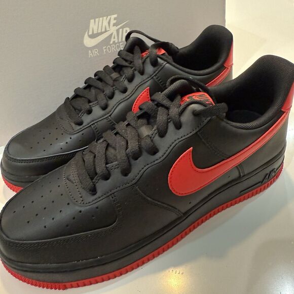 Nike Air Force 1 Low 'Bred' - Black w/Red - 2021 - DC2911-001 - Men’s Size 8.5